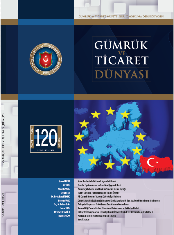 Gümrük ve Ticaret Dünyası Dergisi-Sayı:120