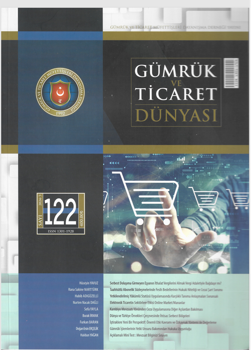 Gümrük ve Ticaret Dünyası Dergisi-Sayı:122